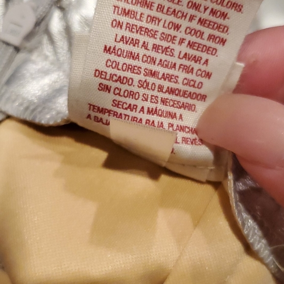 Plether Silver Mini Skirt Ruffle Front. 10 C - Picture 4 of 5